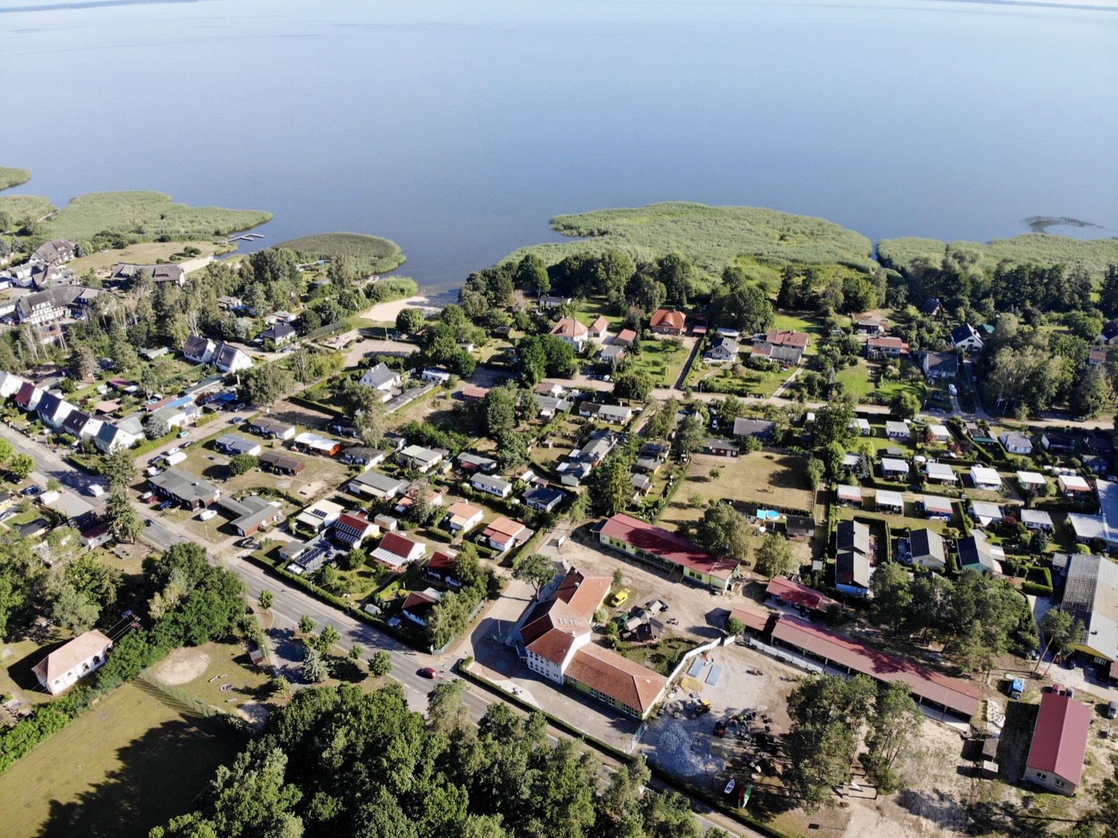 Luftbild von Bellin am Stettiner Haff